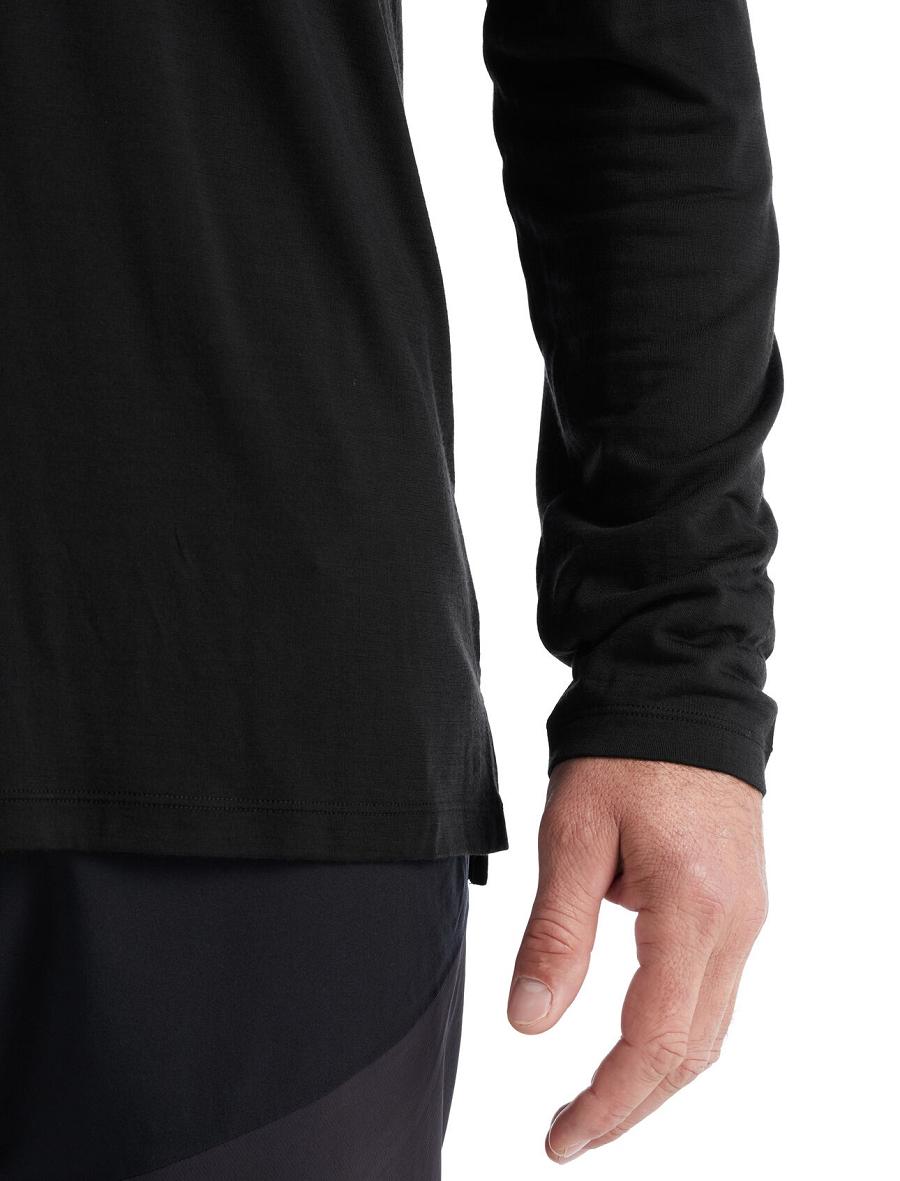 Long Sleeve Icebreaker Merino Sphere II T-Shirt Homme Noir | FR 1231UZGT